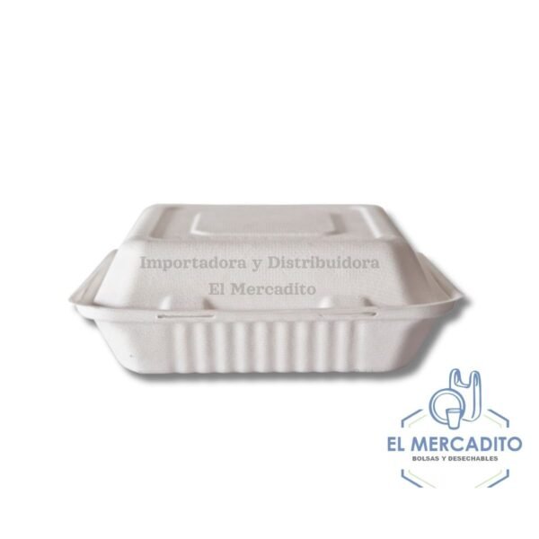 Bandeja 9X9 Con División Bagazo de Caña