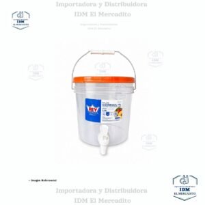 Balde Comercial 4.74 Lts. C/tapa , Asa De Metal Y Caño Hermético, 1 Galón
