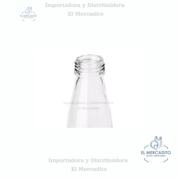 Botella Transparente Vidrio 750 ml / 25 oz Rosca Plastica C-2421