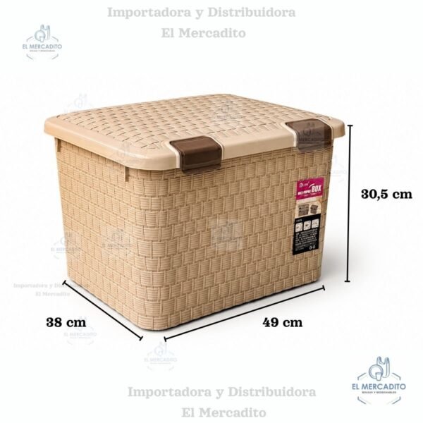 Caja Multi proposito plástica con rondines