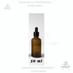 Gotero de Vidrio Ámbar, 50 ml, 30 ml, 20 ml, 15 ml - 50 ml