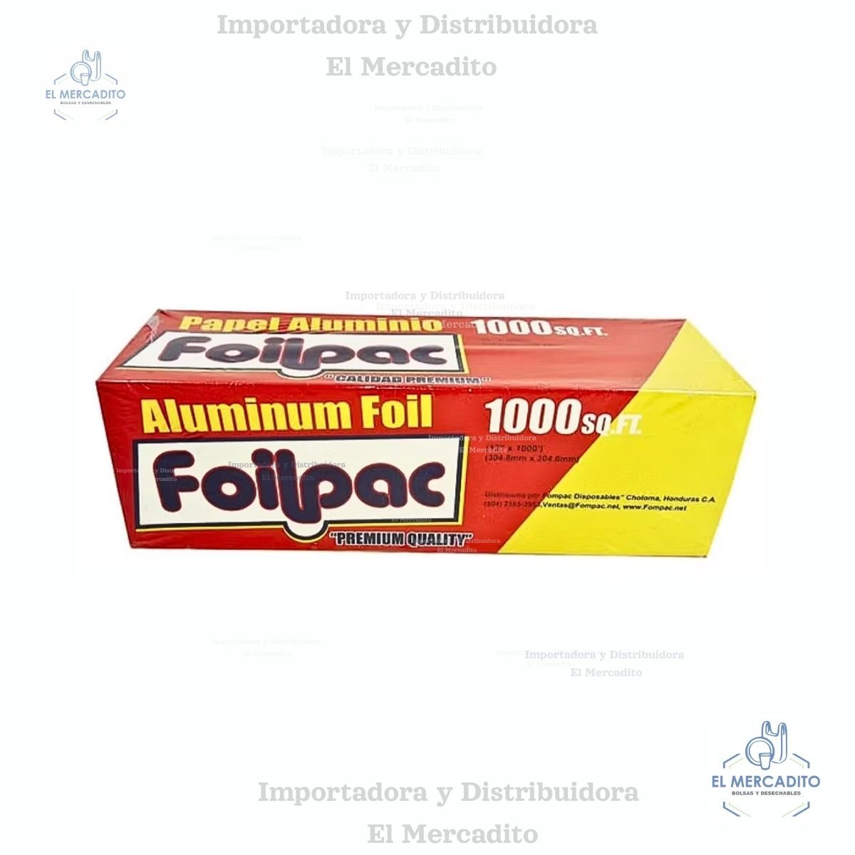 Papel aluminio 1000 pies Foilpac