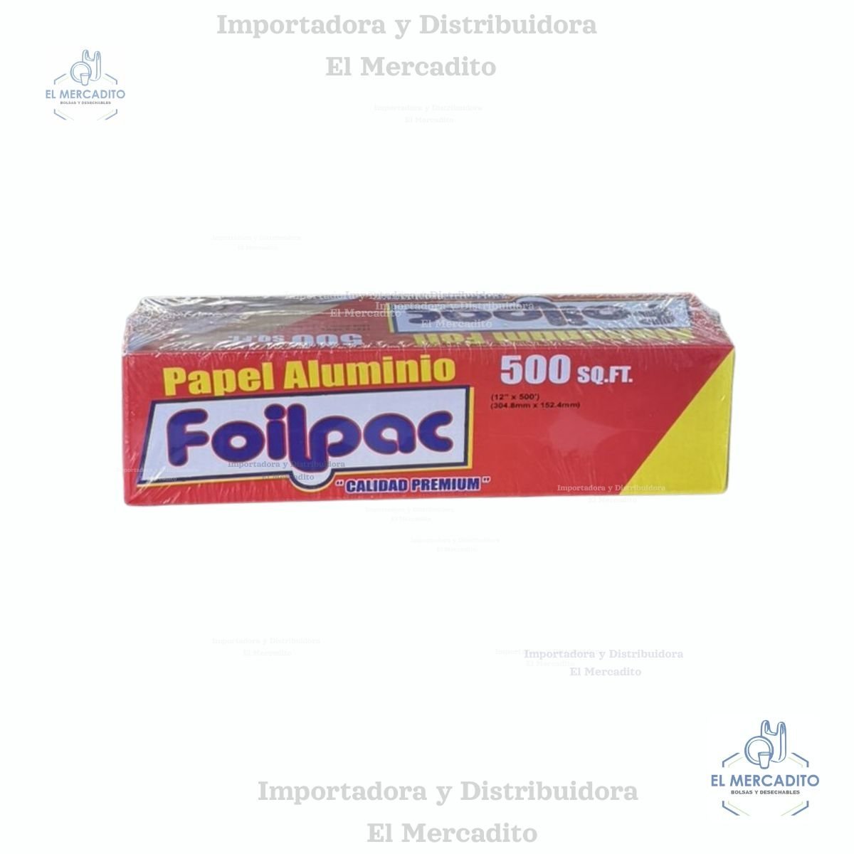 Papel aluminio 500 pies Foilpac
