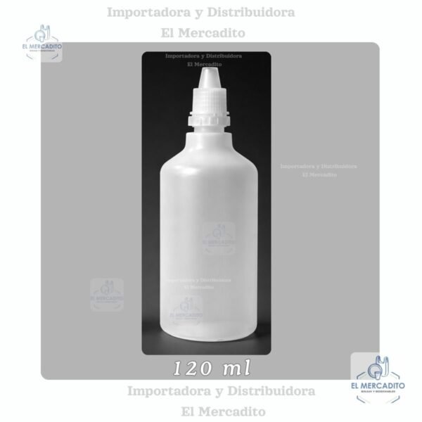 Goteros Plásticos con Sello de seguridad, 15 ml, 20 ml, 120 ml - 120 ml