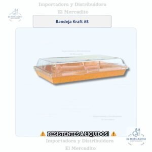 Bandeja-Kraft-8.jpg Cartón Bandeja Kraft Con Tapa Transparente, disponible en 6 tamaños - #8