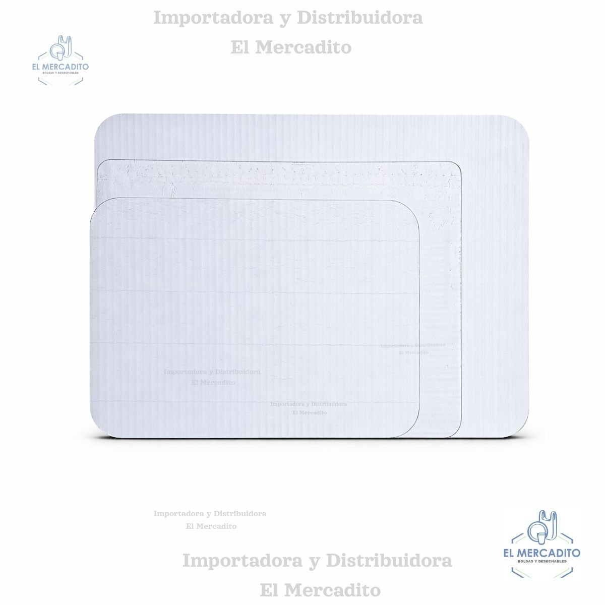 Bases Rectangulares plateadas para queques