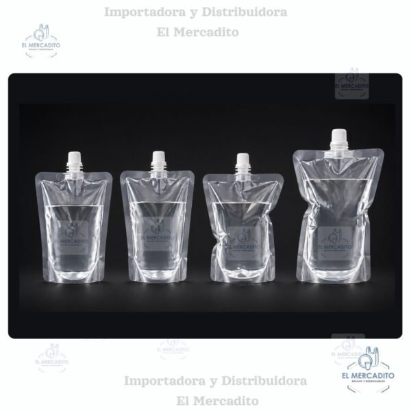 Bolsas Doypack con Boquilla para Alimentos, Bebidas y Jugos - Envase Flexible, variedad de tamaños