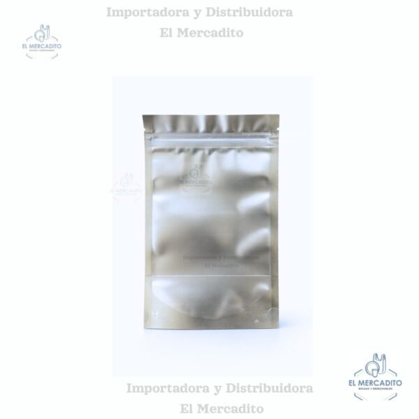 Bolsa Ziplock Metalizada con Ventana, 15 x 22 cm, 12 x 18 cm - 12 x 18 cm