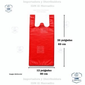 Bolsa-Plastica-camiseta-2.jpg Bolsa plástica estilo camiseta roja liviana (más unidades por kilo), 12x25, 10x20, 8x16, 7x14 pulgadas - 12x25