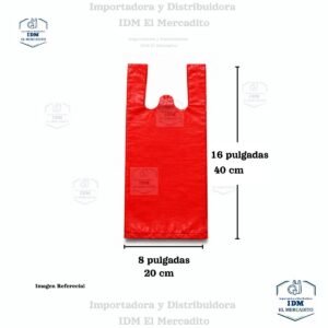 Bolsa-Plastica-camiseta-4.jpg Bolsa plástica estilo camiseta roja liviana (más unidades por kilo), 12x25, 10x20, 8x16, 7x14 pulgadas - 8x16