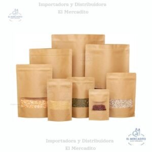 Bolsa-Ziplock-kraft.jpg Bolsa Ziplock Kraft con Ventana, Variedad de tamaños