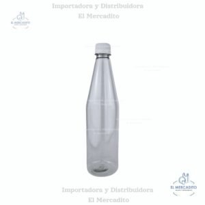 Envase Plástico Botella Ponchera 700 ml Tapa Blanca 28 mm