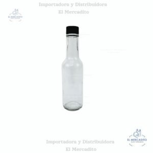 Envase Vidrio Botella 165 ml Salsera Cristalino Tapa 24 mm C-7258