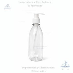 Botella-Atomizadora-Industrial-Litro-11.jpg Botella Plástica con Dispensador Gel 365 ml