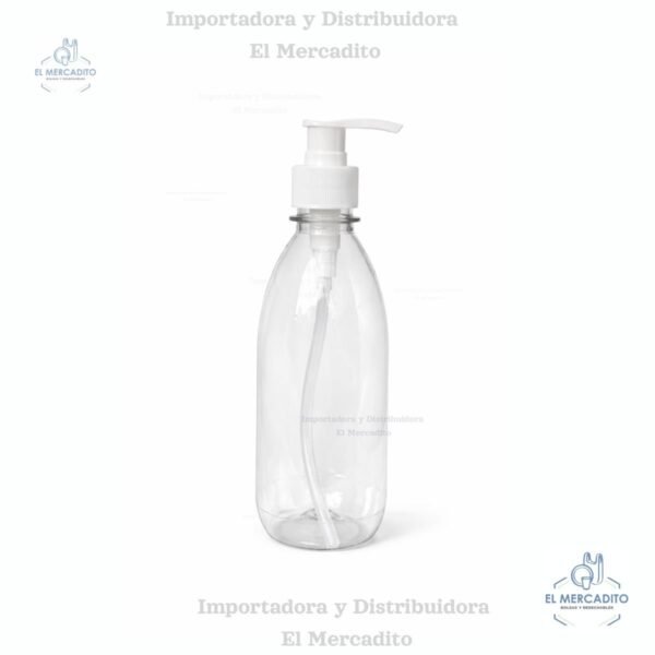 Botella Plástica con Dispensador Gel 365 ml