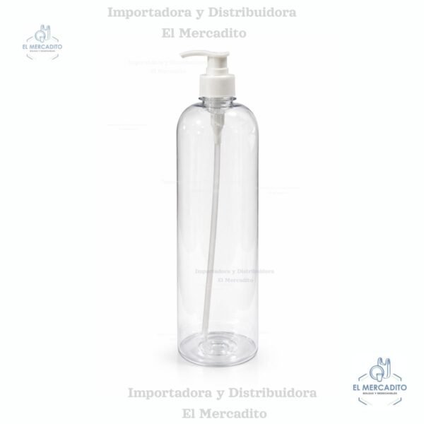 Botella Plástica con Dispensador Gel 1 Litro