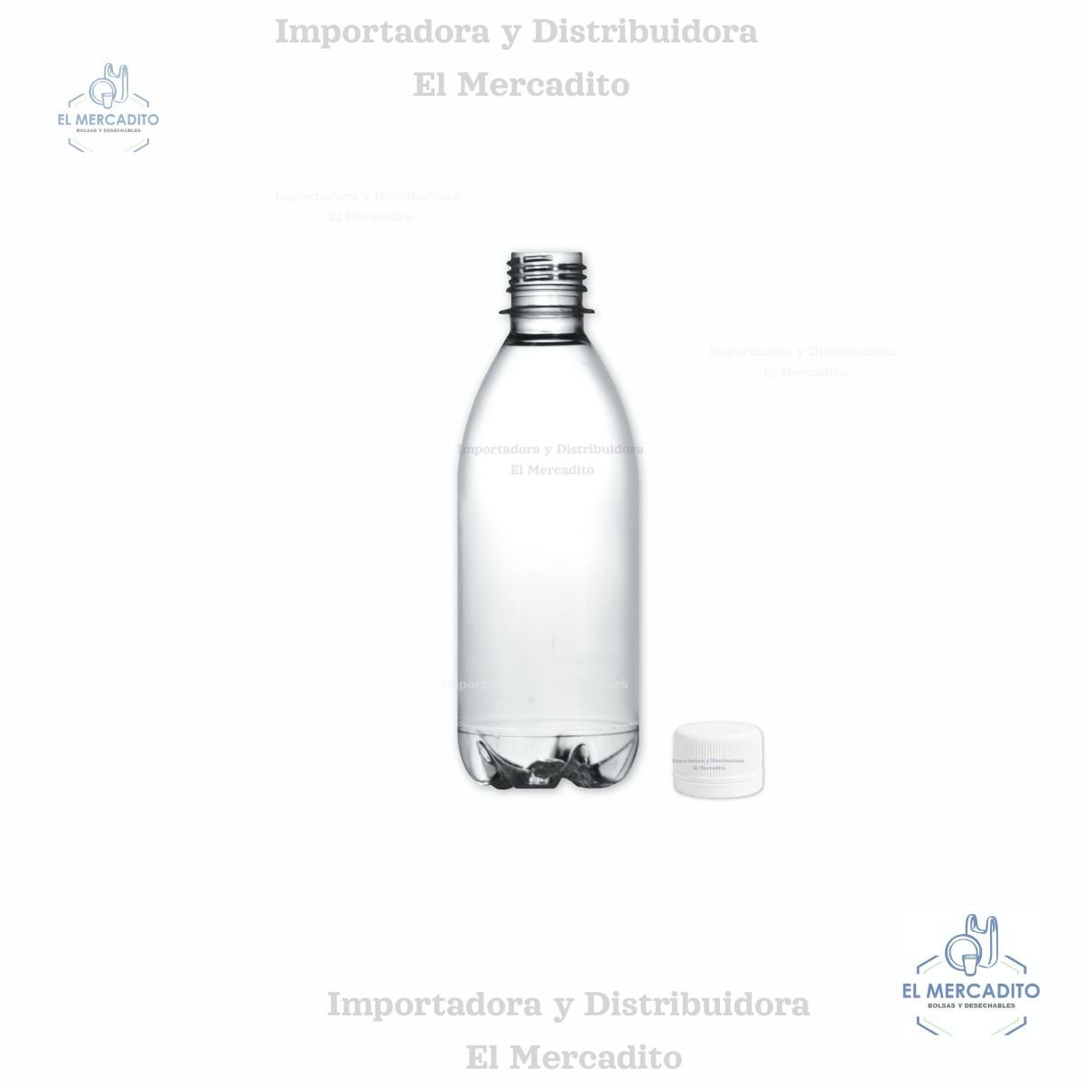 Botella Plástica Cilíndrica Pet 365 ml