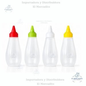 Botellas Salseras Plásticas 10 oz