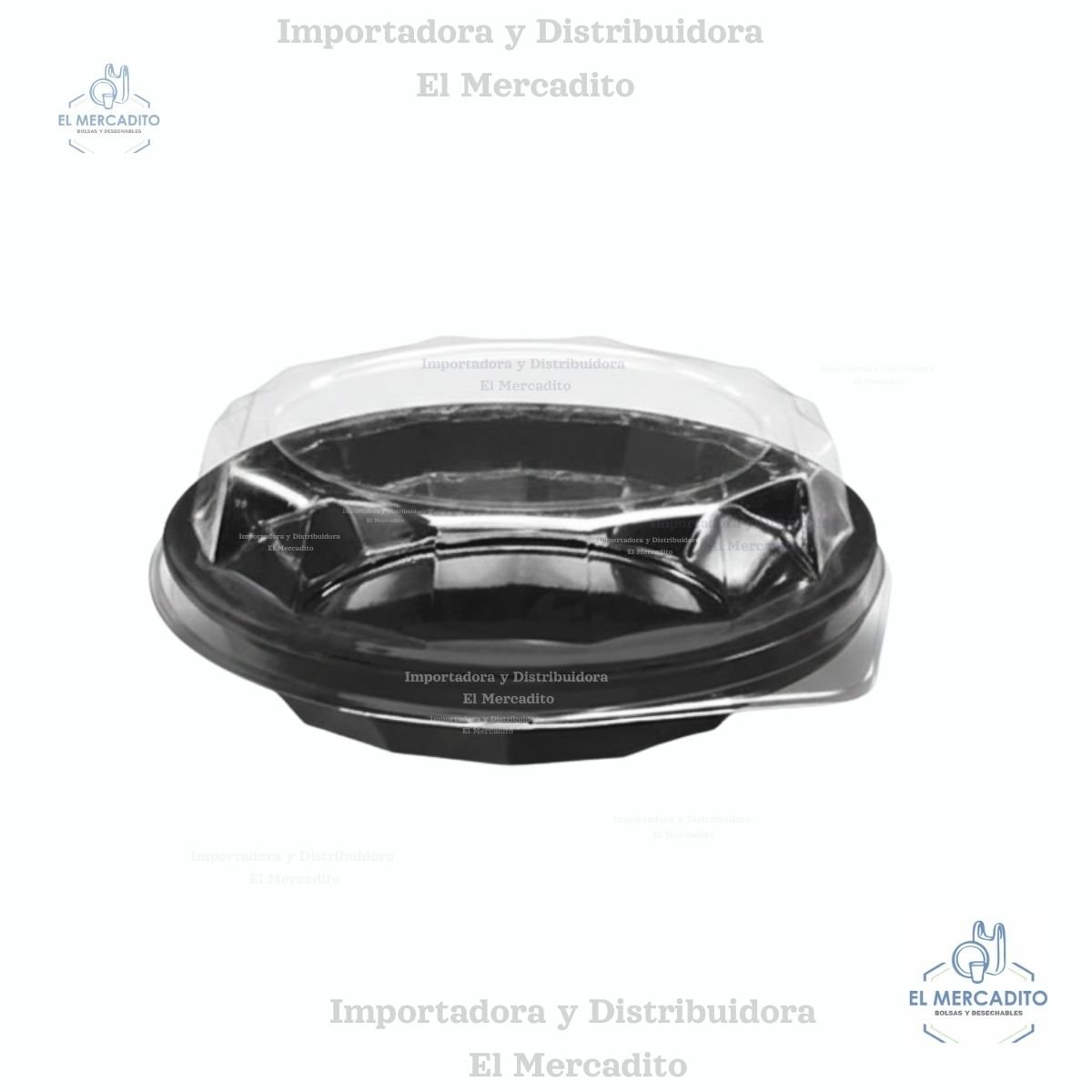Contenedor Base Negra 17cm x 5cm de Altura FH17N