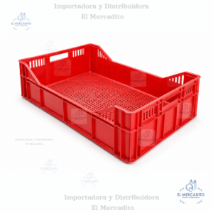 Caja-Calada-Fortuna-2.png Cajas Plásticas Calada Rectangular baja, 59.5 x 39 cm x 10 cm