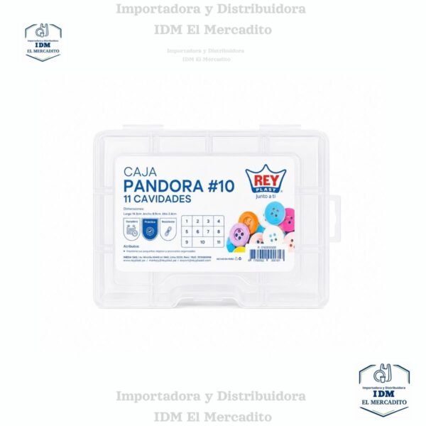 Caja Pandora #10, 11 cavidades 14.3 x 9 x 2.5 cm