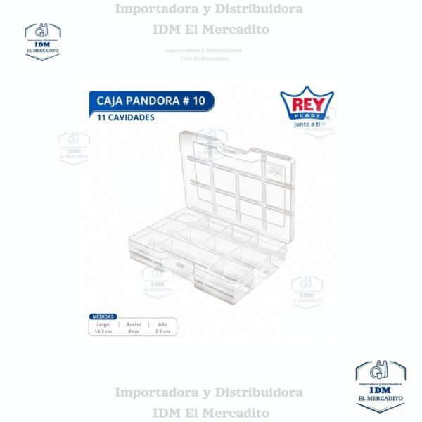 Caja Pandora #10, 11 cavidades 14.3 x 9 x 2.5 cm