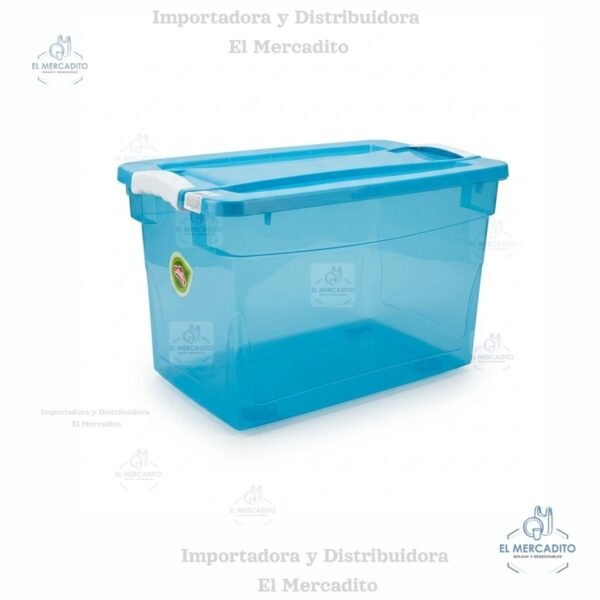 Cajas Plásticas Click, 28 litros, variedad de colores
