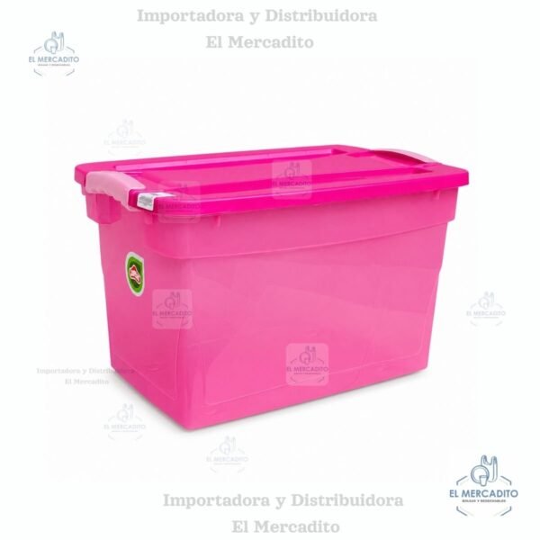 Cajas Plásticas Click, 28 litros, variedad de colores