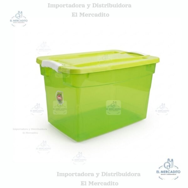 Cajas Plásticas Click, 28 litros, variedad de colores