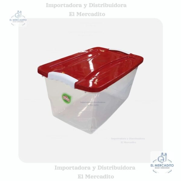 Caja click de 23 litros con tapa variedad de colores
