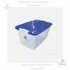 Caja click de 23 litros con tapa variedad de colores