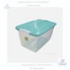 Caja click de 23 litros con tapa variedad de colores