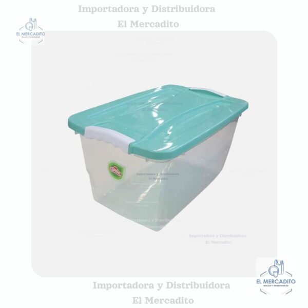 Caja click de 23 litros con tapa variedad de colores