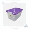 Caja click de 23 litros con tapa variedad de colores