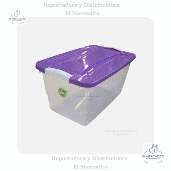 Caja click de 23 litros con tapa variedad de colores