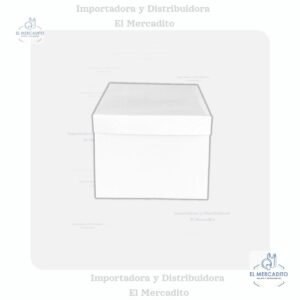 Caja de Cartón Blanca Alta para queques - Caja # 10
