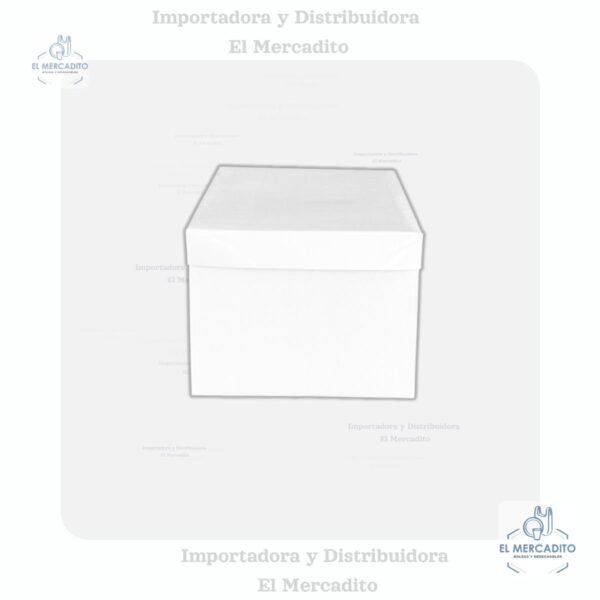 Caja de Cartón Blanca Alta para queques - Caja # 10