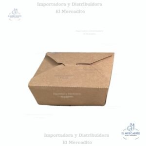 Caja de Cartón encerada para alimentos de 1400 ml, 1000 ml y 700 ml - Caja 1400 ml