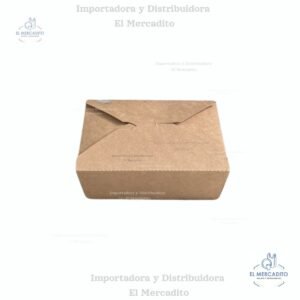 Caja de Cartón encerada para alimentos de 1400 ml, 1000 ml y 700 ml - Caja 1000 ml