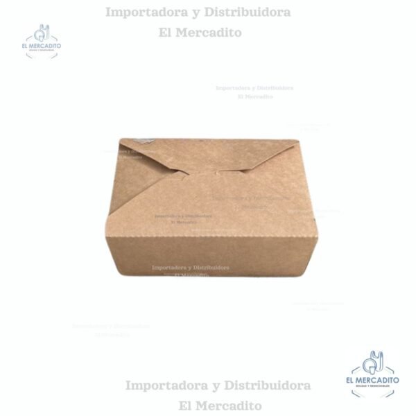 Caja de Cartón encerada para alimentos de 1400 ml, 1000 ml y 700 ml - Caja 1000 ml