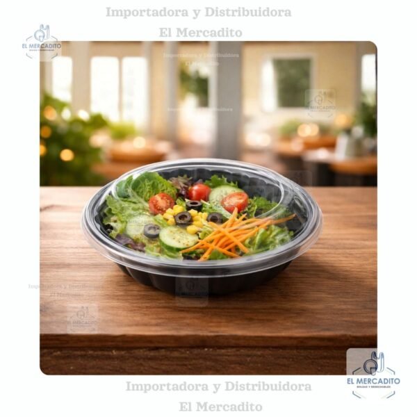 Contenedor Combopack 16 oz Base Negra