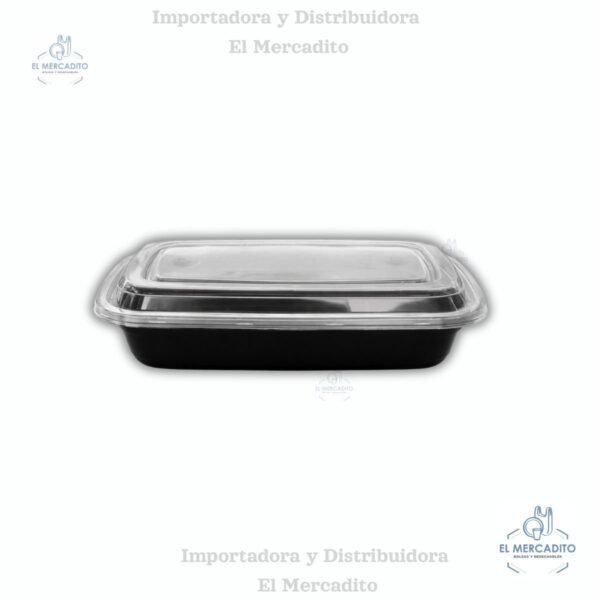 Contenedor Negro para Microhondas, de 28 oz, 32 oz - 32 oz