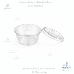 Contenedor Minipack M de plástico transparente, en paquetes de 10 unidades