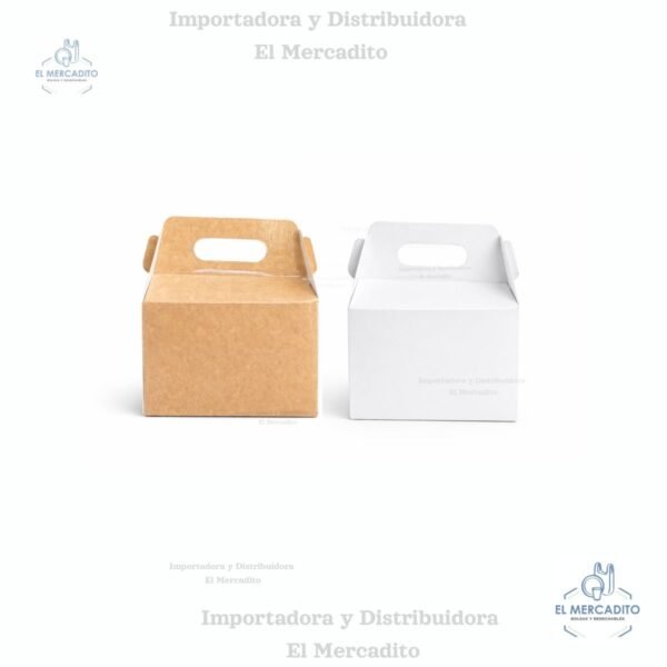 Caja de Carton Lonchera # 1, 14,5 cm x 7,5 cm x 9,6 cm