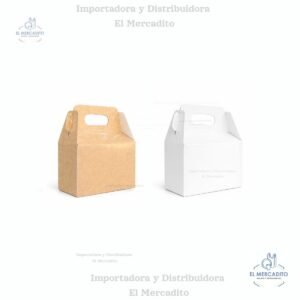 Caja de Carton Lonchera # 1, 14,5 cm x 7,5 cm x 9,6 cm