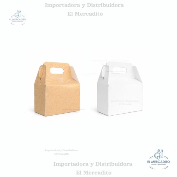 Caja de Carton Lonchera # 1, 14,5 cm x 7,5 cm x 9,6 cm