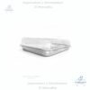 Molde de Aluminio Cuarto de Plancha con Tapa Plástica Transparente