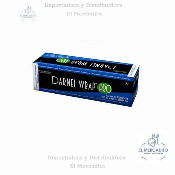 Adhesivos Darnel Wrap, 12x100, 12x1000, 12x2000, 18x2000 pies - 12 x 2000 (610 m)