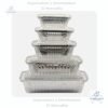 Moldes de Aluminio Darnel, 4 oz, 8 oz, 16 oz, 24 oz, 28 oz, con tapa plástica transparente