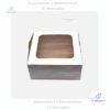 Caja con  Ventana Mini Queque, 13,5 x 13,5 x 6,5 cm
